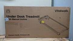 Vitalwalk Under Desk Treadmill | Open Box | (See Condition Notes)