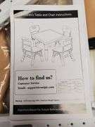 Kids Table & 2 Chairs Set | Open Box