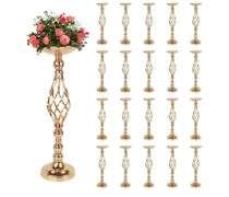 Hyuetrsa 20 Pcs Metal Flower Arrangement Stand Gold | Open Box | (See Condition Notes)