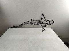 Yemwot Shark Metal Wall Decor for Living Room & Bedroom | Open Box | (See Condition Notes)