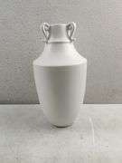 DECO 79 Ceramic Decorative Vase Sleek Amphora Centerpiece | Open Box | (See Condition Notes)