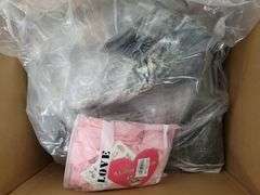 Misc. Bundle - SHINY BEAUTY Pink Sheer Chiffon Curtains 2 piece (28"Wx94"H ) & Soft Carpet ( approx. 104"Lx72"W ) | Open Box