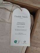 DOUBLE STITCH Duvet Cover Set, King / Cal King, 108" x 92", 3pc | Open Box | (See Condition Notes)