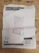 Hall Tree Storage Cabinet | Open Box