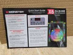 Monster X6 All-In-One Bluetooth Speaker | Open Box | (See Condition Notes)