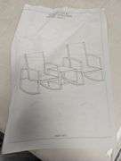 3-Piece Steel Outdoor Bistro Set Rocking Chairs | Like New