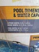BESTWAY Steel Pro Max 15Ft Above Ground Metal Frame Pool | Open Box | (See Condition Notes)