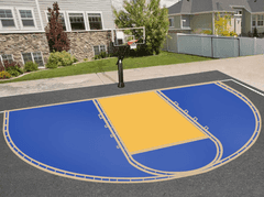 KUIBONU Basketball Court Stencil Marking Kit, Regulation Size 39.6' x 21' | Like New | (See Condition Notes)