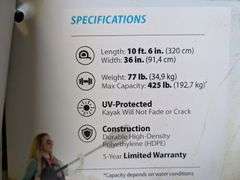Lifetime Envoy 106 Tandem Kayak | Open Box | (See Condition Notes)