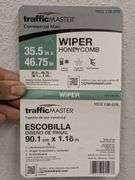Set of 5, TrafficMaster Honeycomb  35.5"x 46.75" Recycled Rubber Non-Slip Commercial Floor Mat | Like New