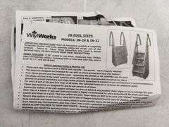 Vinyl Works Deluxe Adjustable Pool Step Ladder, 24" | Open Box | (See Condition Notes)