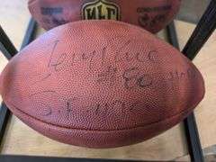 Jerry Rice Autographed Football #80 49ers, Uncertified | Open Box | (See Condition Notes)