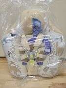 GENTEACO Mambobaby Non-Inflatable Baby Swim Float w/Canopy Beige Dinosaur | Like New