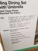 STYLEWELL Amberview 6-Piece Sling Dining Set With Umbrella | Open Box | (See Condition Notes)