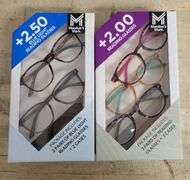 Members Mark Reading Glasses Set - +2.00 Reading Glasses (3); +2.50 Blue Light Reading Glasses (2) | Open Box