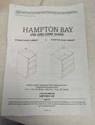 Hampton Bay Avondale 24 in. W x 24 in. D x 34.5 in. H | Open Box | (See Condition Notes)