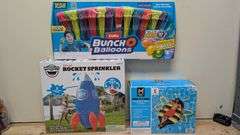 Rocket Sprinkler, Water Balloon, & Floatie Bundle | Open Box