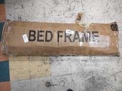 Metal Queen Bed Frame W/ Charging Station | Open Box | (See Condition Notes)