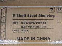 5-Shelf Steel Shelving | Open Box