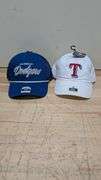 Dodgers/ Rangers Baseball Cap Bundle | Open Box