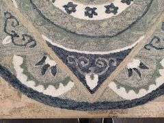 LR HOME Bella Rose Collection Hand-Hooked Semicircle Area Rug, 2'3" x 3'10" | Open Box