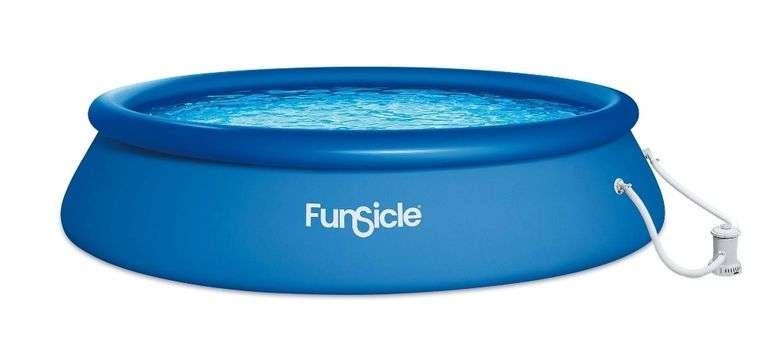 FUNSICLE Above Ground Inflatable Pool With Pump | Open Box | (See ...