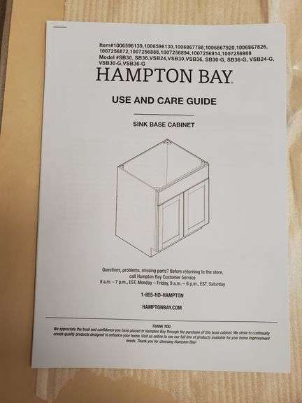 24" Vanity Sink Base | Open Box