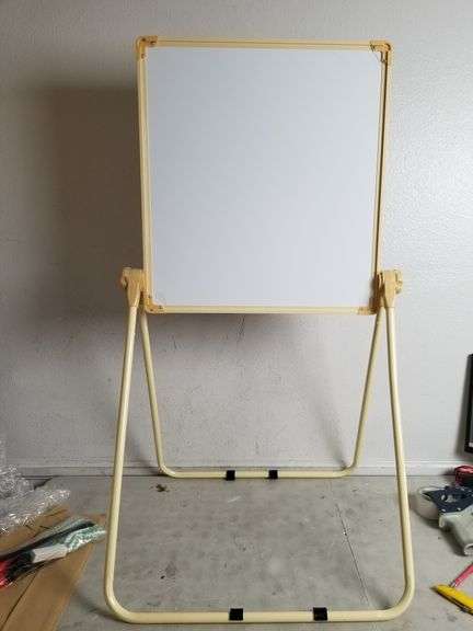 LUUYOUU Adjustable Kids Drawing Easel With Magnetic Whiteboard & Chalkboard, 50"x22.8" | Open Box