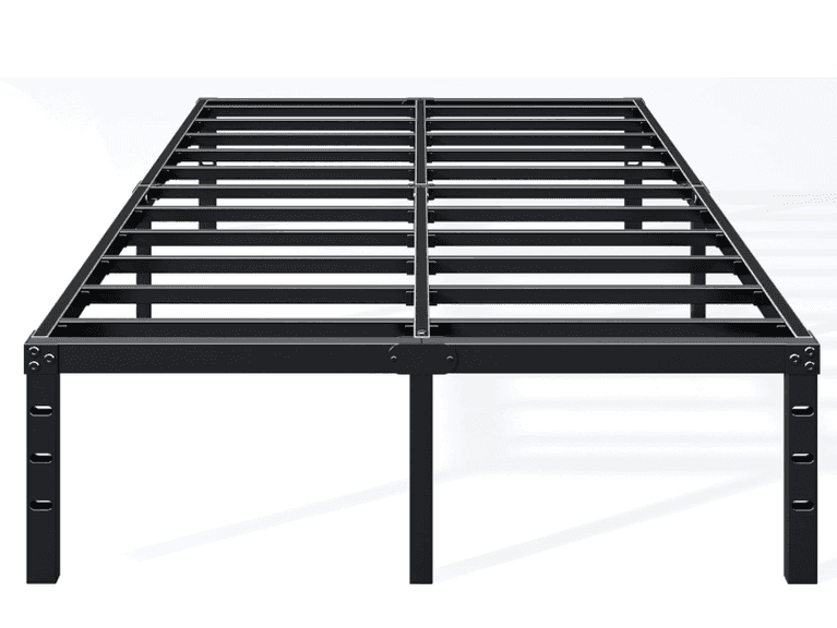 HAFENPO 14 Inch Queen Bed Frame - Sturdy Metal Platform Queen Size, No Box Spring Needed, Black | Open Box