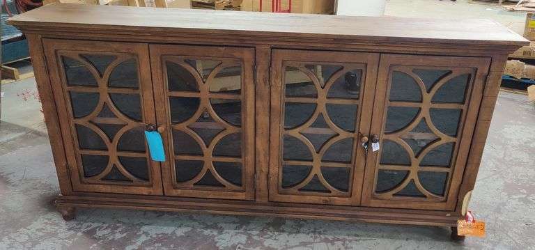 Frisco Four-Door Half Circle Design Buffet, 78" W x 37" H x 16.5" D | Open Box | (See Condition Notes)