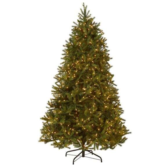 NATIONAL TREE COMPANY 6.5FT Christmas Tree, White LED | Open Box