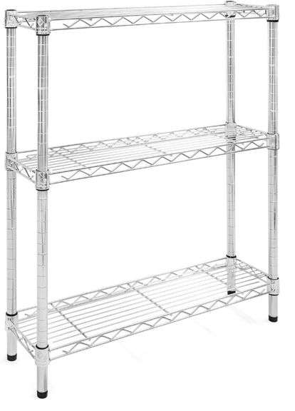 SI STORE Shelving Inc 8''d x 30'' w Chrome Wire Shelving | Open Box