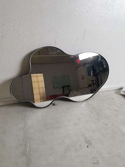 WOMILOUS Irregular Asymmetrical Mirror 30" x 18" | Open Box