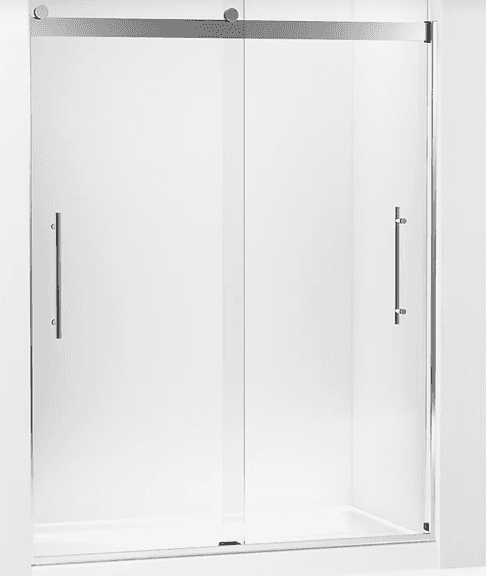Kohler Levity Plus Frameless Sliding Shower Door, 77 9/16" H x 56 5/8 - 59-5/8" W, w/ 5/16"-Thick Crystal Clear glass | Open Box