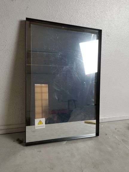VOCALSTAR 16"x24" Rectangular Black Bathroom Mirror | Open Box