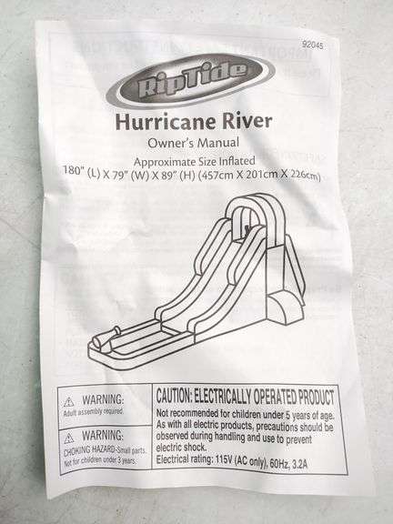 RIPTIDE Hurricane River Inflatable, 180"x79"x89" | Open Box