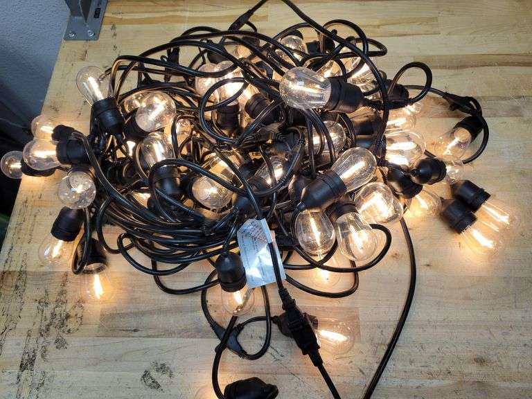 EIKOSON LED Filament String Light Black 96' | Open Box - Rio Grande Trade