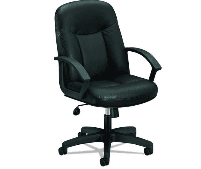 HON Leather High-Back Swivel/Tilt Chair | Open Box