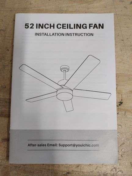 VANBOLON 52" 5-Blade Ceiling Fan | Open Box