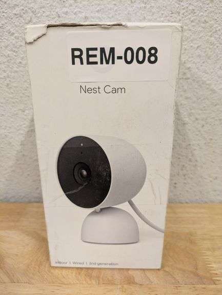Google indoor Nest Security Cam 1080p (Wired) - 2nd Generation | Open Box