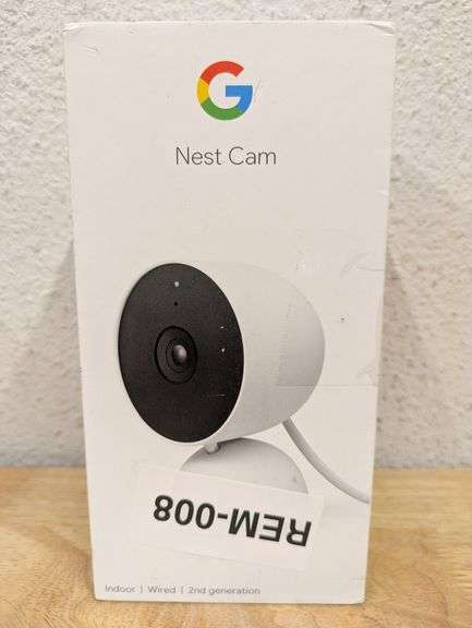 Google indoor Nest Security Cam 1080p (Wired) - 2nd Generation | Open Box
