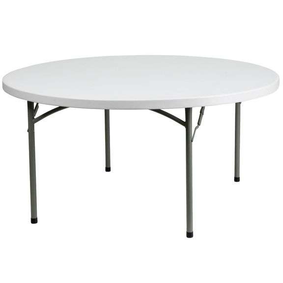 LIFETIME Folding Round Table, 5' | Open Box | (See Condition Notes)