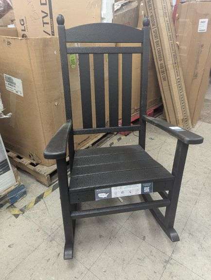 Black Rocking Chair | Open Box - Rio Grande Trade