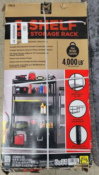 MEMBER'S MARK 5-Shelf Storage Rack 48