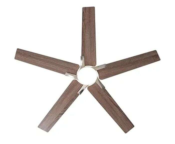 NUOQISO 52" Ceiling Fans With Lights And Remote Control, Modern Nickel Finish | Open Box
