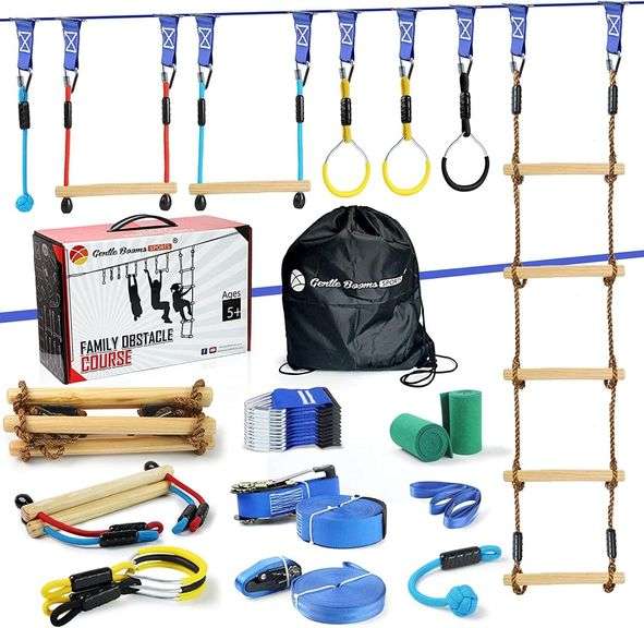 2×56ft Ninja Warrior Obstacle Course for Kids | Like New