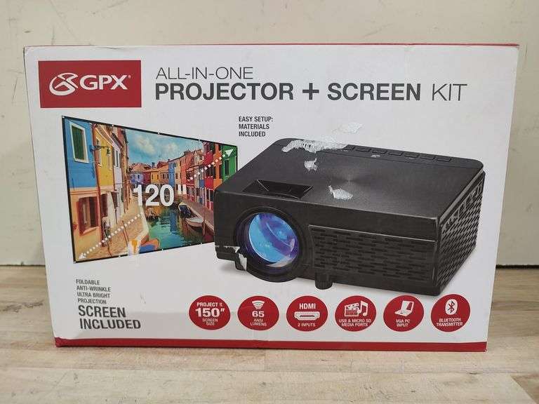 Gpx Projector With 120 Screen