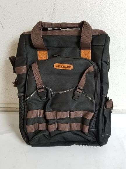 WELKINLAND 88-Pocket Tool Backpack | Open Box