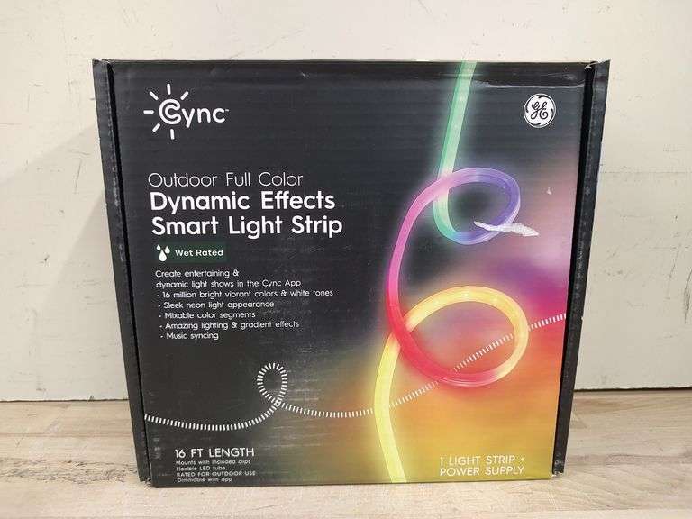 CYNC Outdoor Full Color Dynamic Effects Light Strip, 16' | Open Box | (See Condition Notes)