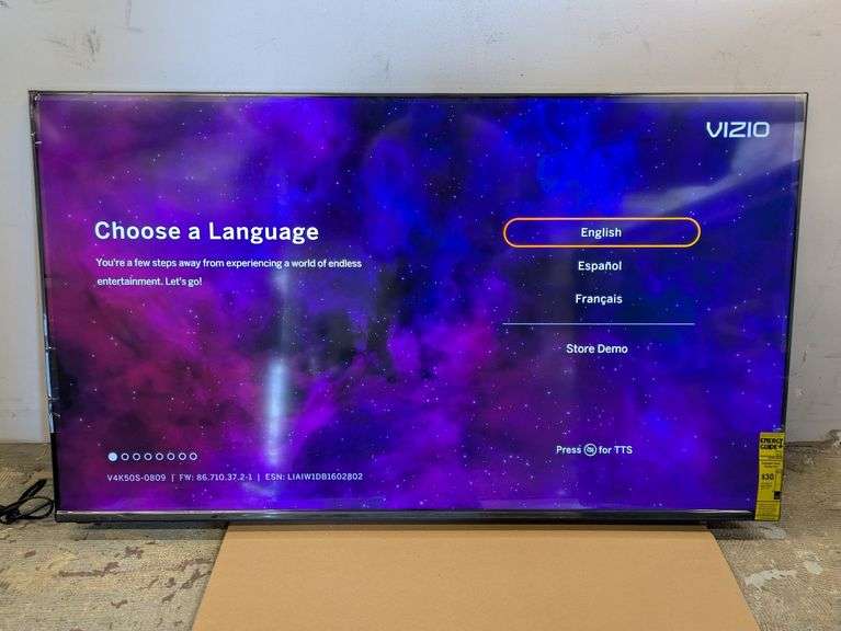 VIZIO 50" Class 4K Series LED Smart TV, V4K50S-0809 | Open Box